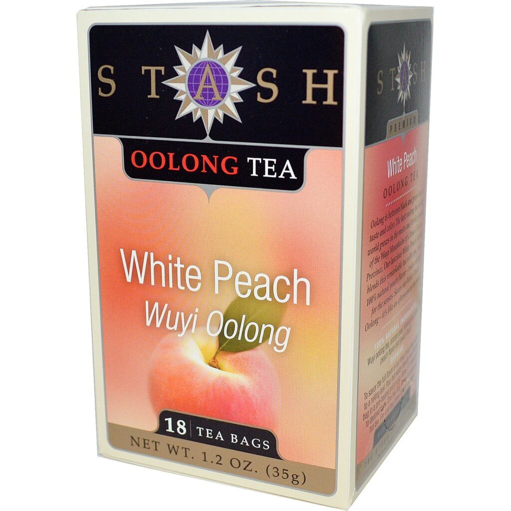 Stash Tea Chá Oolong Pêssego Branco 18 Saquinhos - Sabor Delicado e Aromático para Seu Dia