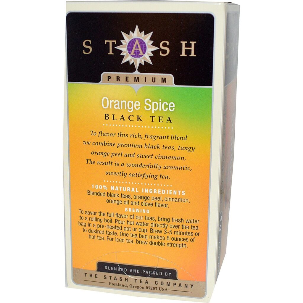 Stash Tea Chá Preto com Especiarias e Laranja - 20 Saquinhos - Imagem 2