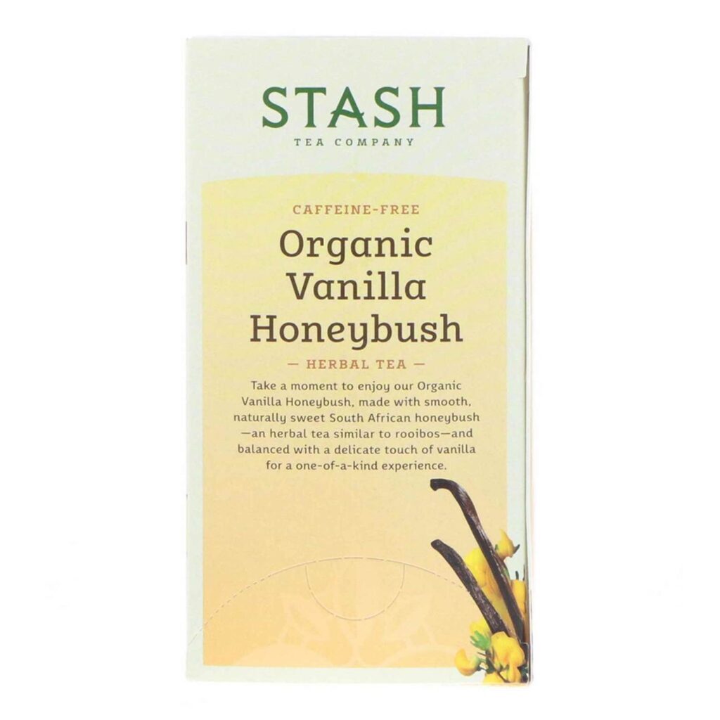 Stash Tea Chá Orgânico Honeybush Rooibos Baunilha - 18 Saquinhos - Imagem 4
