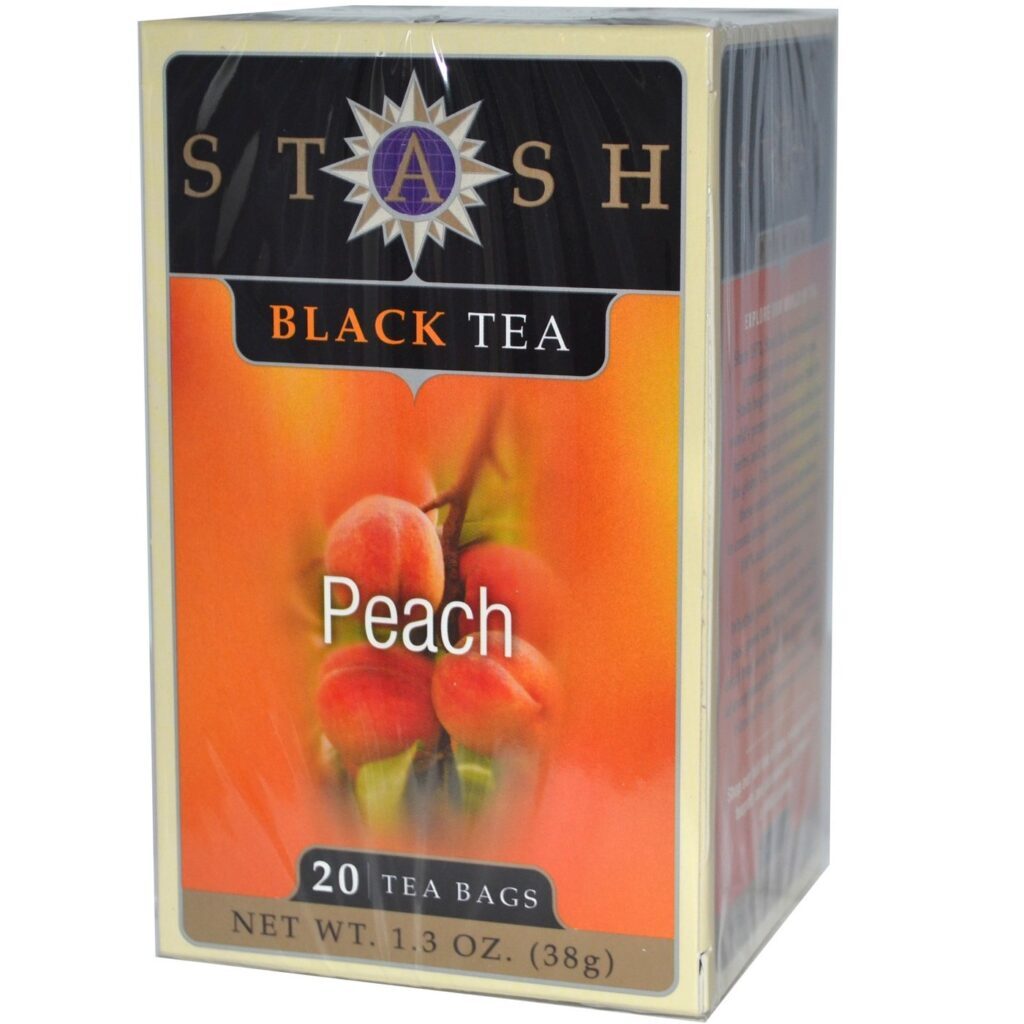 Stash Tea Chá Preto de Pêssego - 20 Saquinhos de Chá para um Momento Revigorante