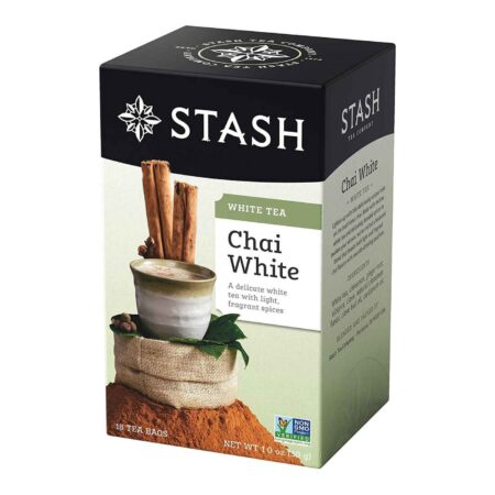 Stash Tea, Chá Branco Chai - 18 Saquinhos de Chá