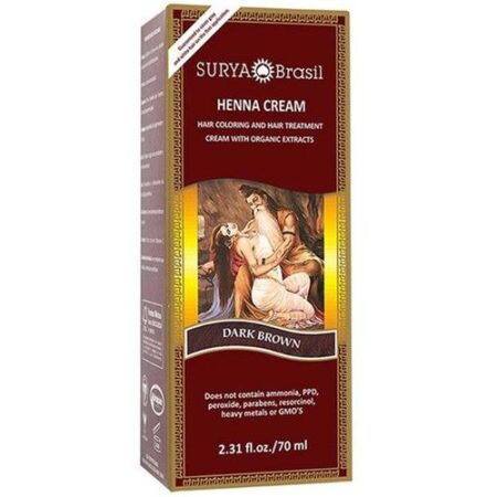 Surya Brasil, Henna Creme, Castanho Escuro - 70 ml