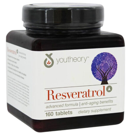 YouTheory, Resveratrol Fórmula Avançada - 160 Tabletes