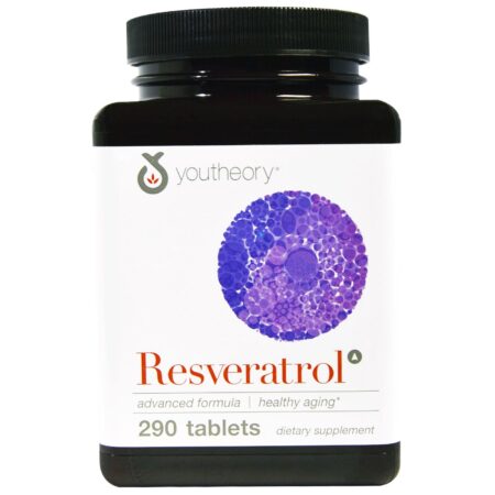 YouTheory, Resveratrol Fórmula Avançada - 290 Tabletes