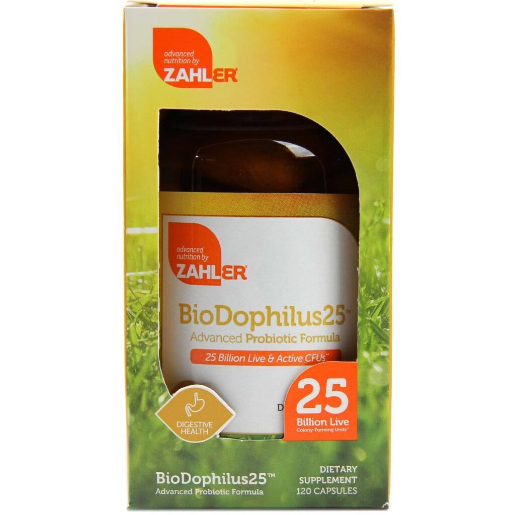 Zahlers BioDophilus 25 Bilhões - 120 Cápsulas: Probiótico Essencial para Saúde Intestinal e Bem-Estar