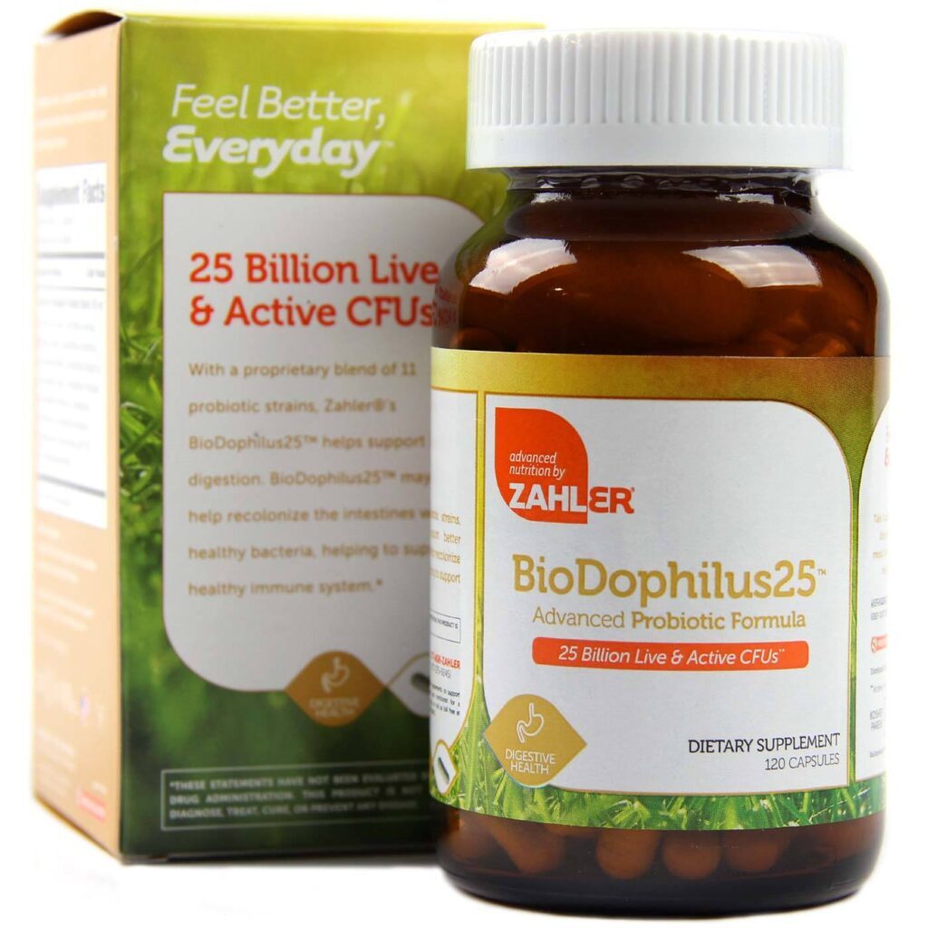 Zahlers BioDophilus 25 Bilhões - 120 Cápsulas: Probiótico Essencial para Saúde Intestinal e Bem-Estar - Imagem 5