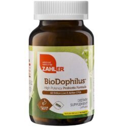 BioDophilus Probiótico 60 Bilhões Alta Potência Zahler 60 Cápsulas - Saúde Intestinal Completa