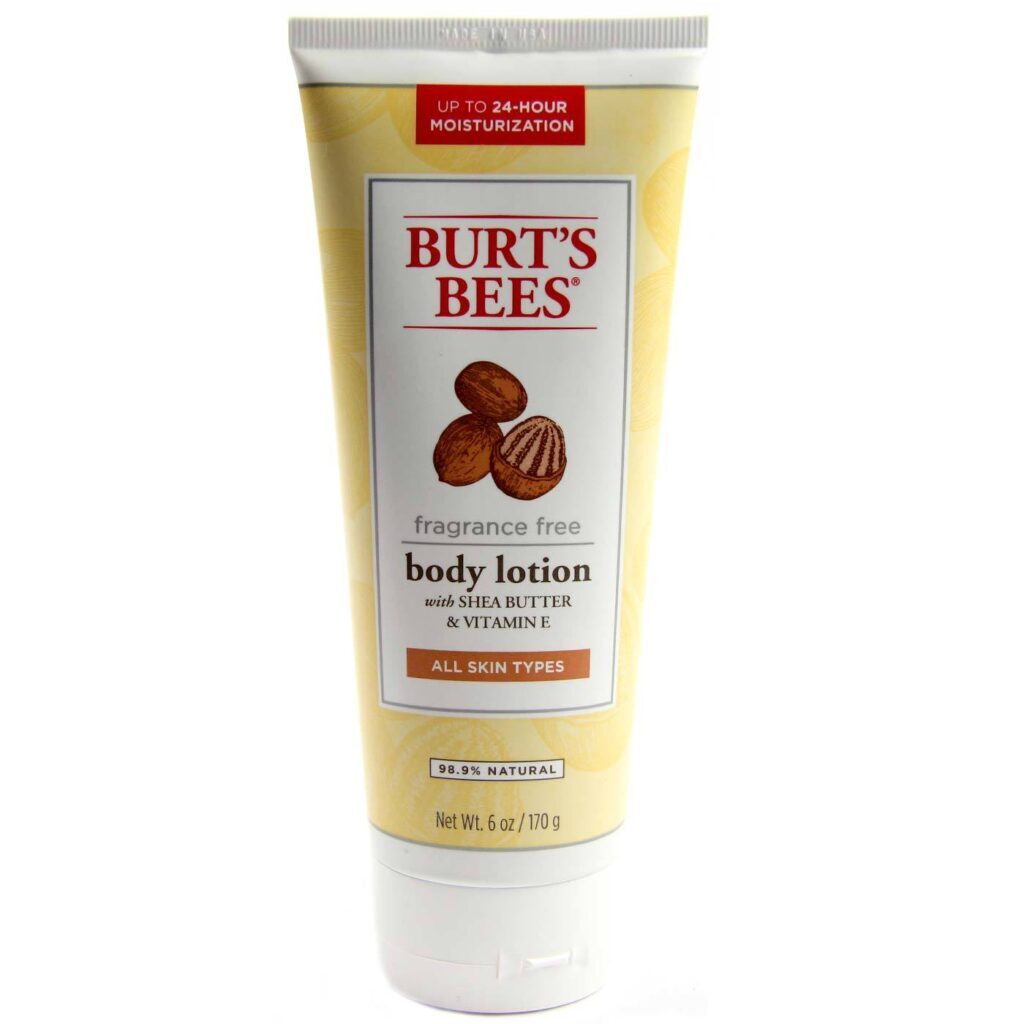 Burt's Bees Loção Corporal Manteiga de Karité e Vitamina E Sem Perfume 170g