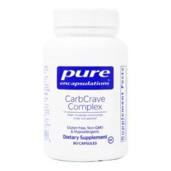 Pure Encapsulations CarbCrave Complex 90 Cápsulas: Controle de Carboidratos e Bem-Estar