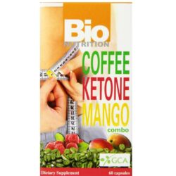 Bio Nutrition Combo Café Ketone e Manga 60 Cápsulas Vegetarianas para Energia e Foco