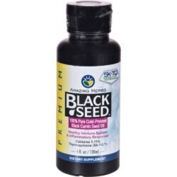 Amazing Herbs Óleo Natural de Semente de Cominho Preto 120 ml - Puro e Poderoso