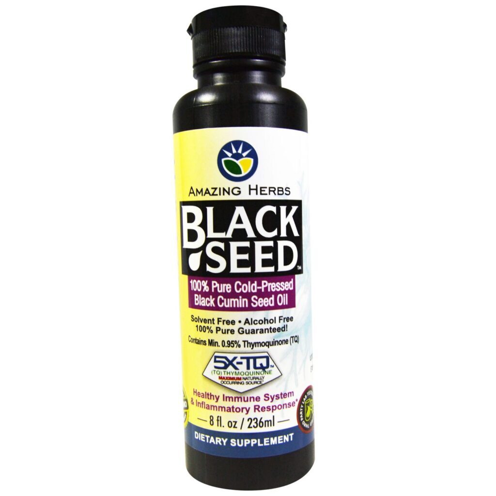 Óleo de Semente de Cominho Preto Amazing Herbs 236 ml - Puro e Natural