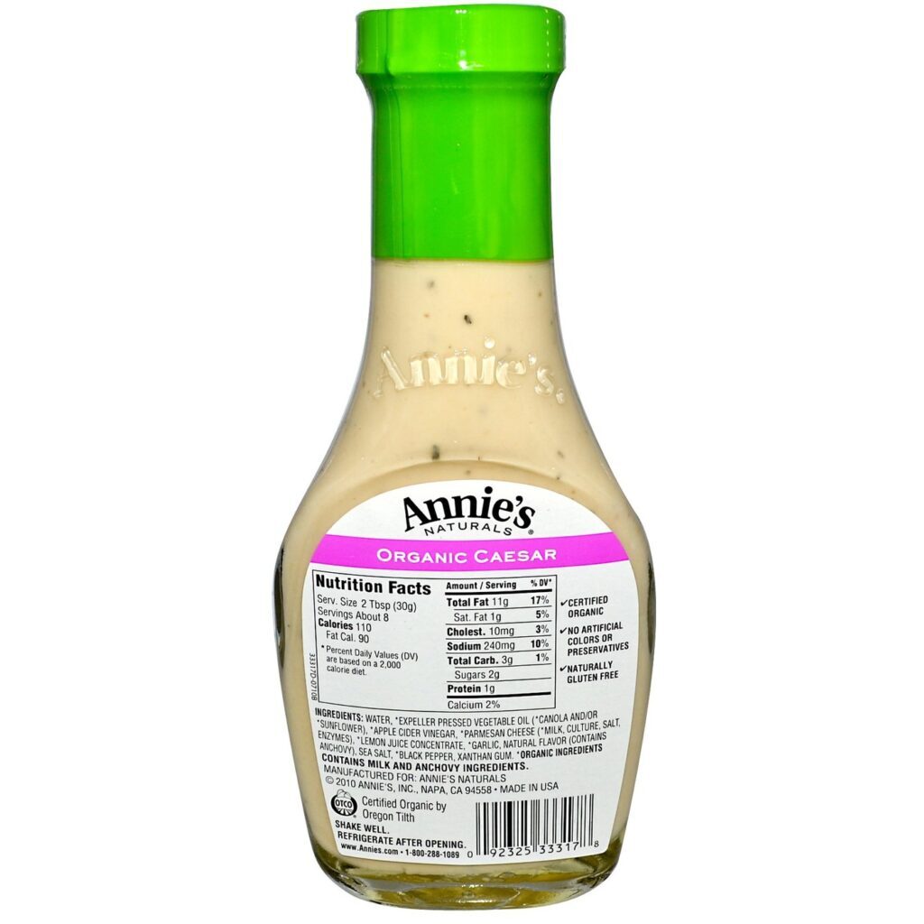 Annies Homegrown Molho Caesar Orgânico 236ml (8 fl oz) - Pronta Entrega Brasil - Imagem 2