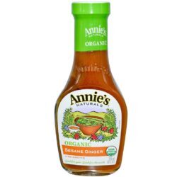 Annies Homegrown Molho Vinagrete Orgânico de Gergelim e Gengibre 237ml