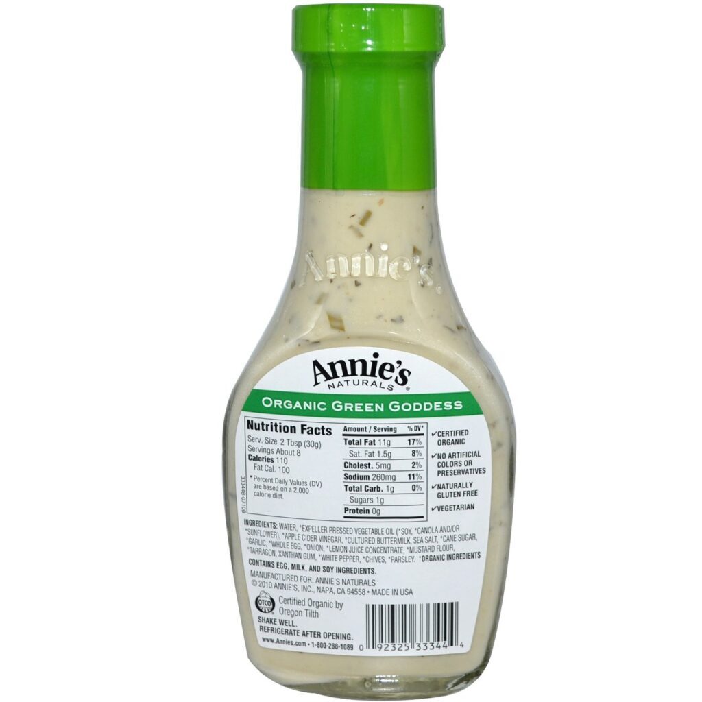 Annies Homegrown Molho Verde Orgânico 236 ml (8 fl oz) - Sabor Refrescante e Natural - Imagem 2
