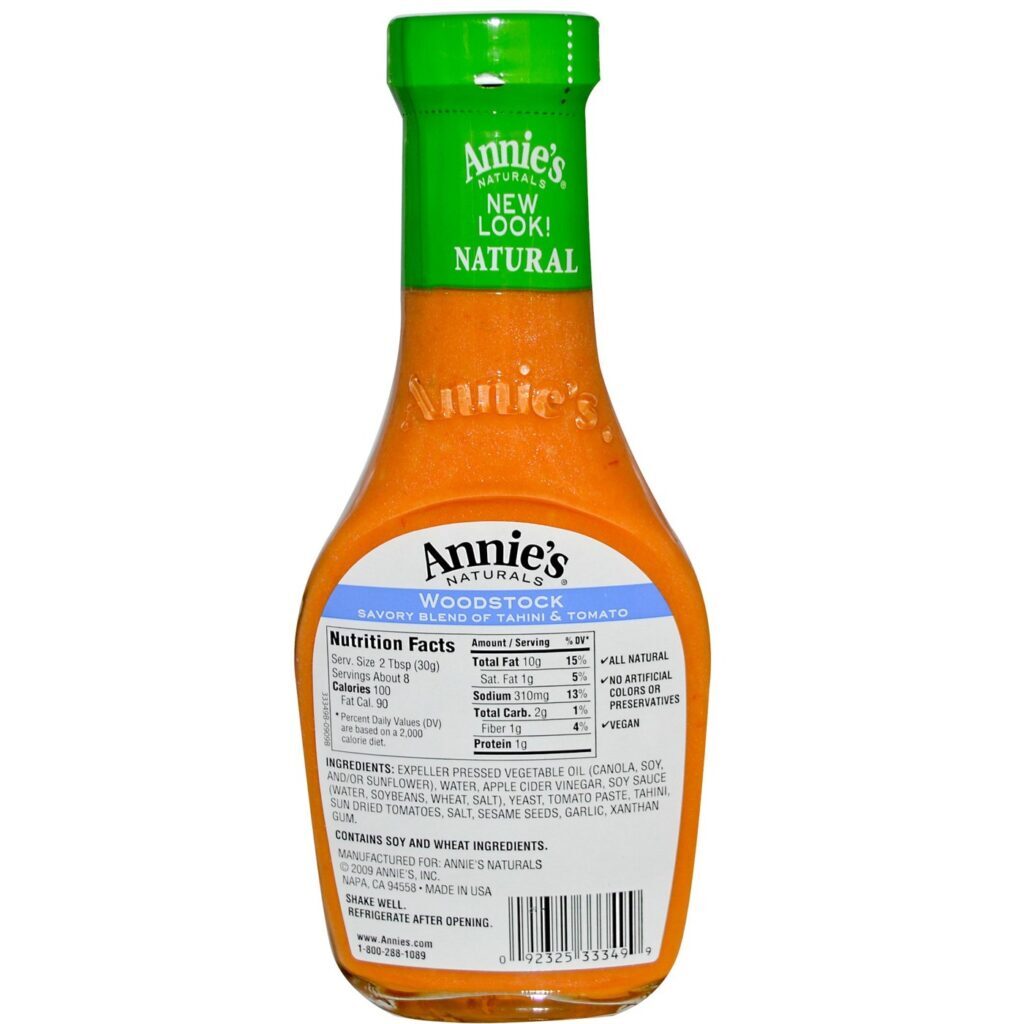 Molho Woodstock Annies Homegrown 237ml - Sabor Autêntico para Sua Salada - Imagem 2