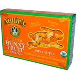 Annie's Homegrown Fruit Snacks Sabor Sol e Cítrico - 5 Sachês Orgânicos - Lanche Saudável