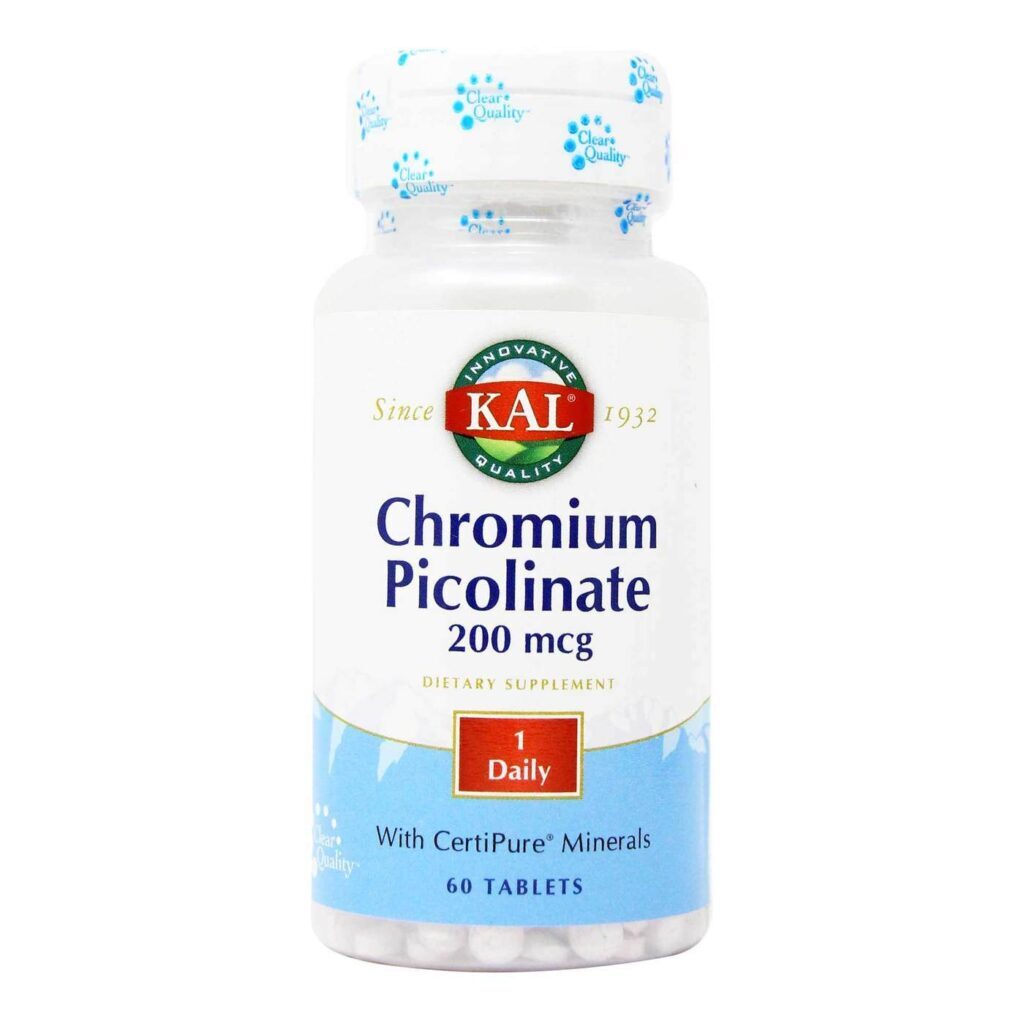 Kal Picolinato de Cromo 200 mcg - 60 Tabletes: Energia e Metabolismo para o seu Dia a Dia