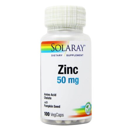 Solaray, Zinco 50 mg - 100 Cápsulas