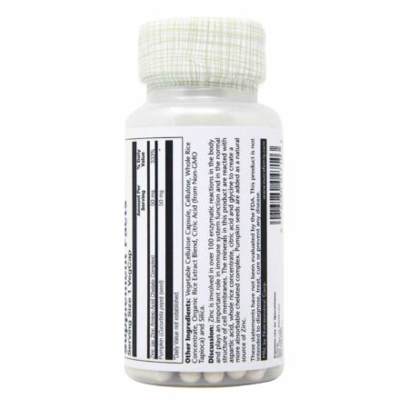 Solaray, Zinco 50 mg - 100 Cápsulas - Image 3