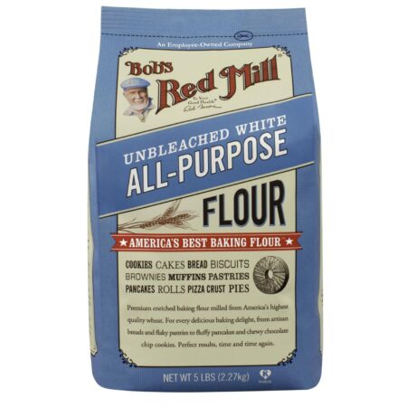 Bobs Red Mill Crus Branco Farinha (Pack 4) de 4 - 5 lbs Bags