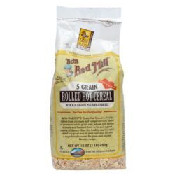 Bobs Red Mill 5 Cereais Laminados Integrais para Mingau - 4 Pacotes de 454g cada