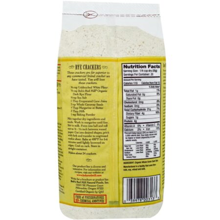 Bobs Red Mill Orgânicos Whole Grain escuro Rye Flour (Pack 4) de 4 - 22 onças Bags - Image 2