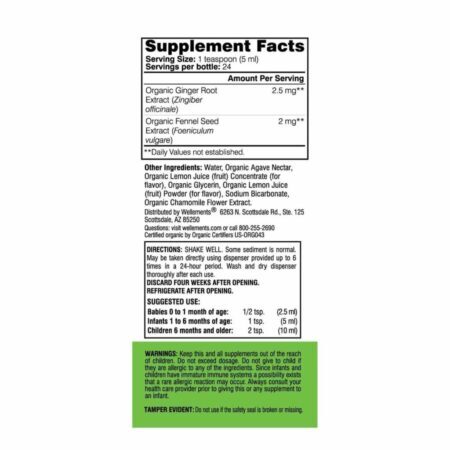 Wellements Gripe Water - Alívio Natural para Bebês (118,3 ml) - Imagem 3