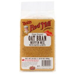 Bobs Red Mill Farelo de Aveia Muffin Mix com Datas e Nozes (Pack 4) - 4 Sacos de 24 onças