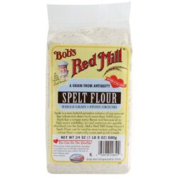 Bobs Red Mill Farinha de Espelta Integral - Kit com 4 Pacotes de 24 Onças (aprox. 680g cada)