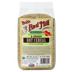 Bobs Red Mill Orgânica 6 Cereais Quentes com Linhaça - 4 Pacotes de 24oz (aprox. 680g cada)