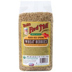 Bobs Red Mill Trigo Vermelho Primavera Orgânico - Pack 4 Sacos de 794g Cada