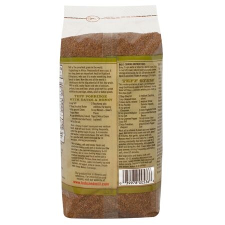 Bobs Red Mill Whole Grain Teff (4 blocos) de 4 - 24 onças Bags - Image 2