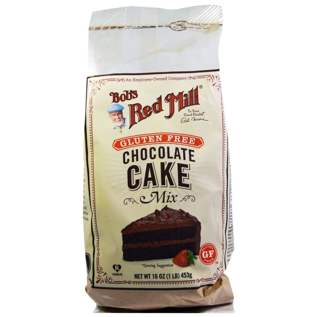 Bobs Red Mill Mix para Bolo de Chocolate Sem Glúten - Pack 4 (4 Sacos de 454g cada)