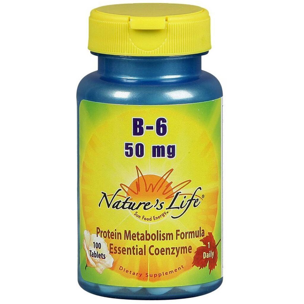Nature's Life Vitamina B6 50mg - 100 Tabletes: Energia e Bem-Estar Essenciais