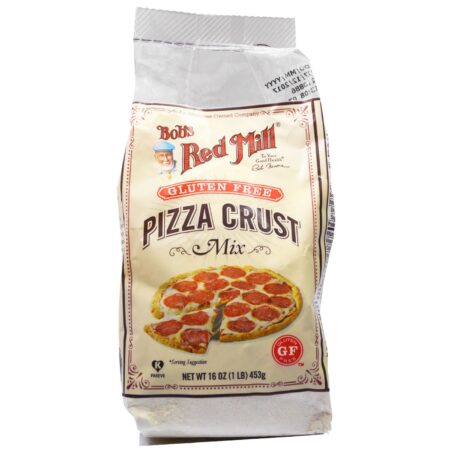 Bobs Red Mill Gluten Free Pizza Crust Whole Grain Mix (Pack 4) 4 - 16 onças Bags