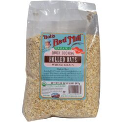 Aveia Bobs Red Mill Orgânica Laminada Cozimento Rápido 1.8kg (4x454g)