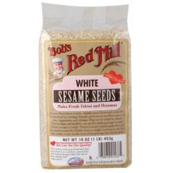 Sementes de Gergelim Brancas Bobs Red Mill (4 Pacotes) - 1814g Total: Pureza e Sabor para Sua Cozinha