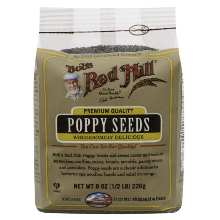 Bobs Red Mill, Sementes de Papoula - 8 Unidades (226 g Cada Pacote)