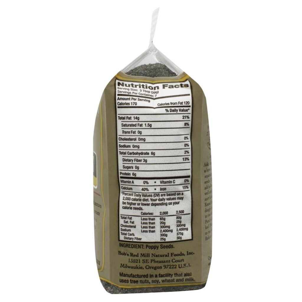 Bobs Red Mill Sementes de Papoula - 8 Pacotes de 226g Cada - Sabor e Nutrição para Cozinha Brasileira - Imagem 2