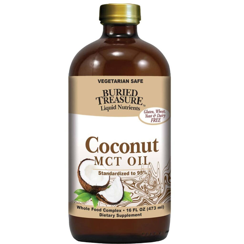 Óleo de Coco MCT Buried Treasure 473ml: Energia e Foco com MCT Puro para o Seu Dia a Dia