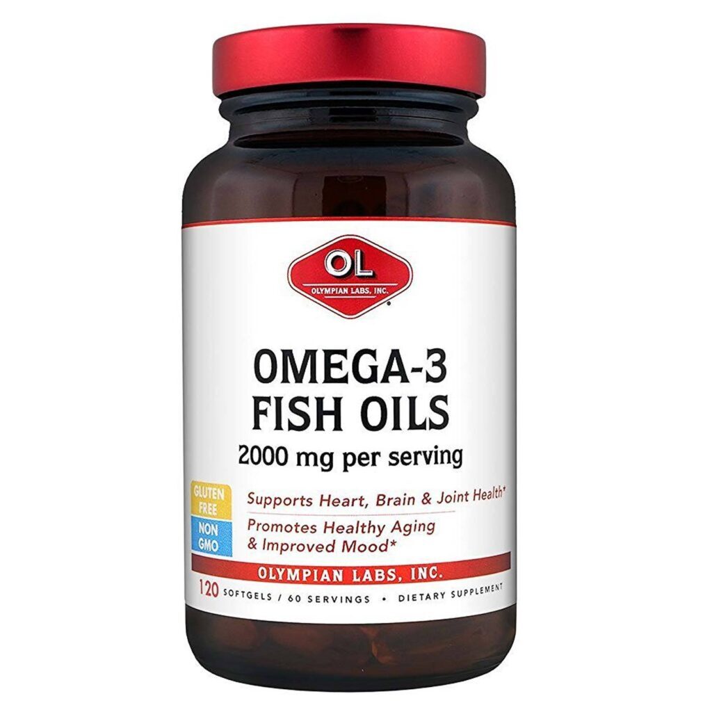 Olympian Labs Ômega-3 Óleo de Peixe - 120 Cápsulas Essenciais para Saúde Cardiovascular