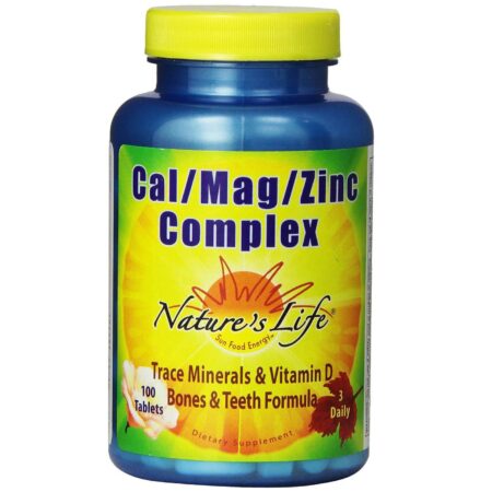 Nature's Life, Complexo Cal/Mag/Zinco - 100 Tabletes