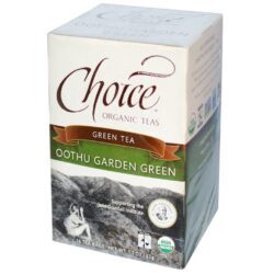 Choice Organic Teas Chá Verde Oothu Garden 16.000 Bolsas - Sabor Puro e Bem-Estar