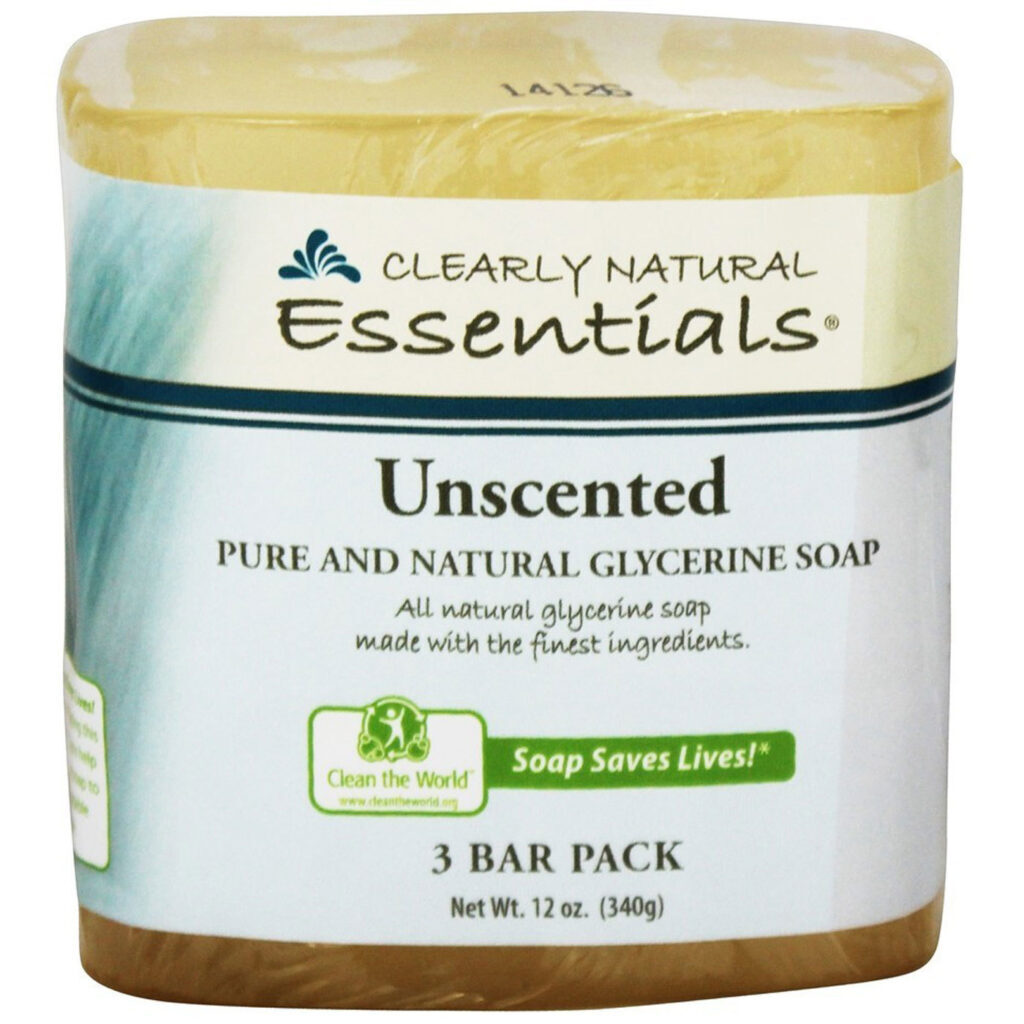 Clearly Natural Barra de Sabão Glicerina 340g - Limpeza Suave e Hidratação Profunda