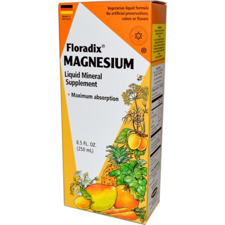 Flora, Floradix® - Suplemento Líquido Mineral de Magnésio - 8,5 fl oz (250mL)