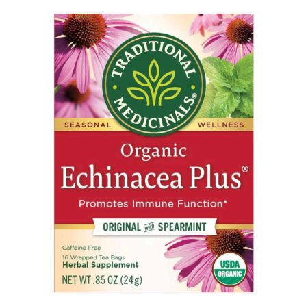 Traditional Medicinals, Chá Orgânico Equinácea Plus® - 16 Saquinhos de Chá