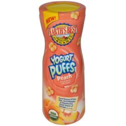 Earth's Best Iogurte Puffs de Pêssego - 51g para Bebês