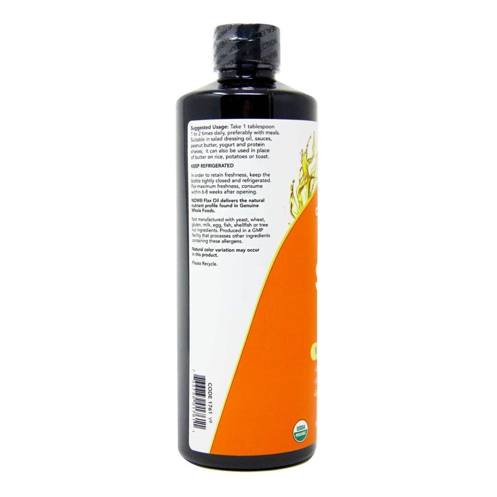 Now Foods Óleo de Linhaça Orgânica 710 ml: Pureza e Saúde para Você - Imagem 2