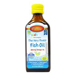 Carlson Labs Óleo de Peixe Líquido Infantil Sabor Limão - 200 ml para Saúde Infantil